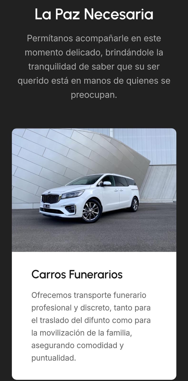 Segunda vista de Funeraria La Casa de Paz en móvil