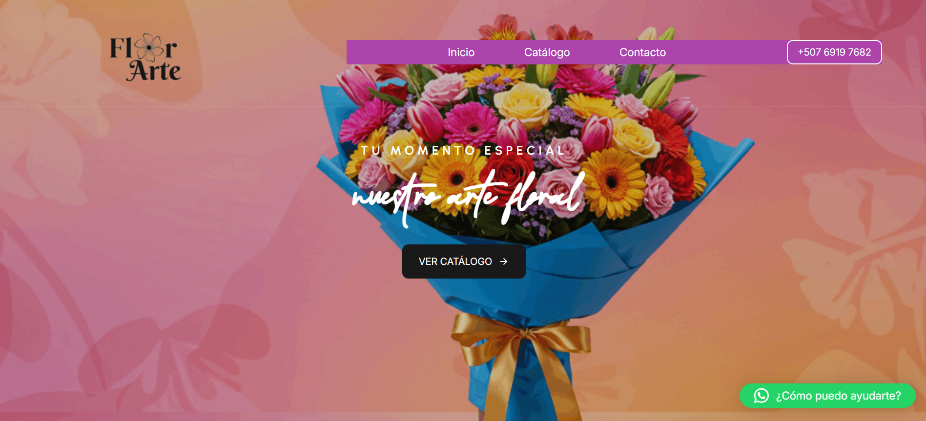 Vista principal de Florartepa en PC